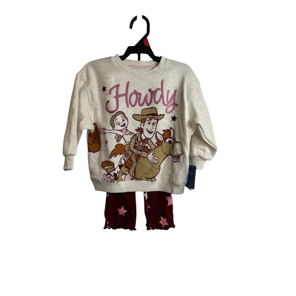 disney‎ pixar TOY STORY girls outfit set sweatshirt & leggings size 18 months